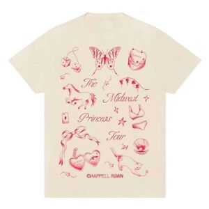 UNISEX Chappell Roan Merch Midwest Princess 2024 Tour Tee